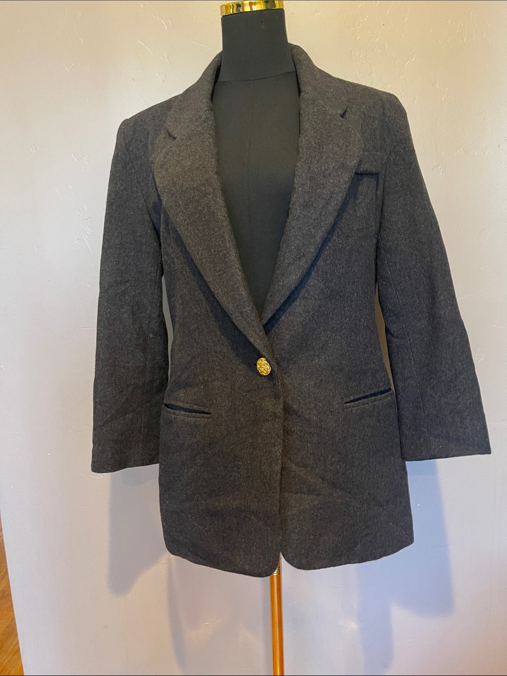 Vintage Hugo Buscati Milano Black Blazer Jacket size4